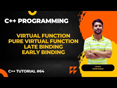 Virtual Function | Pure Virtual Function | Late Binding | Early Binding | C++ Programming | In Hindi