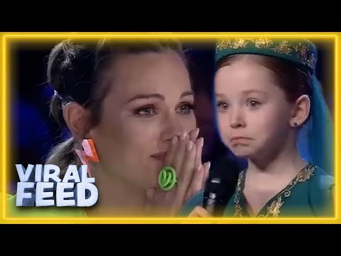 Heart Wrenching Audition Sees Ukrainian Refugee Win Golden Buzzer! | VIRAL FEED