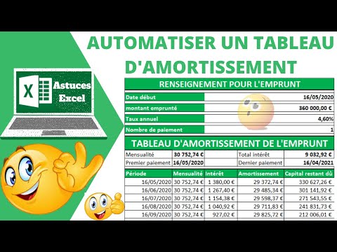 How to create a loan amortization table in Excel