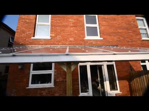 DIY Veranda patio cover, lean-to, car port, DIY project. How to.