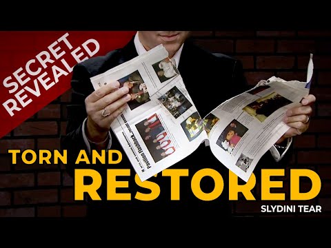 Slydini Tear - Torn & Restored Newspaper Trick - Explained Step by Step