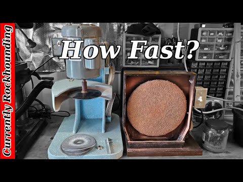 High Speed Sanding & Slow Buffing // How Fast Can a Rock Be Polished?