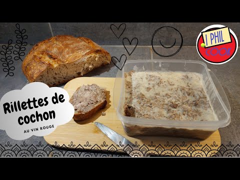 rillettes de porc au vin rouge