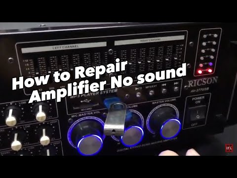 How to repair amplifier no sound?#diy #how