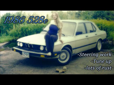 Fixing Up My Girlfriend's New Old BMW. 1986 528e. Pt 1. Tie rods, Tune Up, Exhaust Fabrication