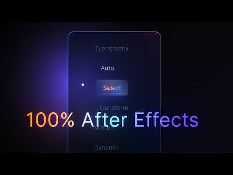 Interactive UI Text Animation in After Effects (No Keyframes)