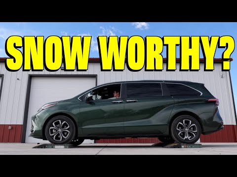 Is the All-Hybrid, All-Wheel Drive Toyota Sienna a CAPABLE Winter Family Hauler? | TFL Slip Test