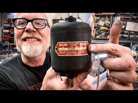 Adam Savage Repairs a Vintage Lathe Motor!