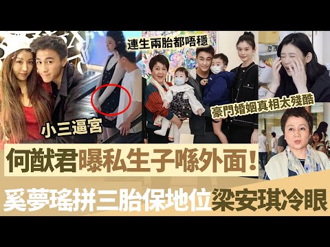 何猷君被曝私生子！奚夢瑤遭小三逼宮，為保地位再拼第3胎！梁安琪態度耐人尋味，豪門婚姻真相太殘酷！【鯉娛記】