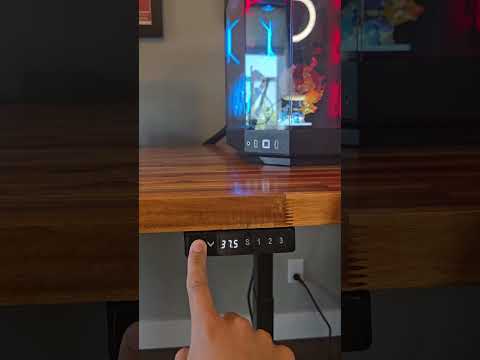 Sit/Stand Butcher Block Desk Build #desksetup #tech #woodworking