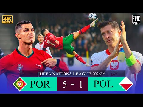 WHO CAN STOP CRISTIANO RONALDO 🔥EVEN AGE FAILED TO STOP THE LEGENDARY DON ! PORTUGAL CRUSHED POLAND