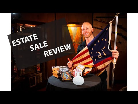 Ep. #1-ESTATE SALE REVIEW-Limited edition lithograph, Bennington Flag, bomber jacket +++ Good haul!
