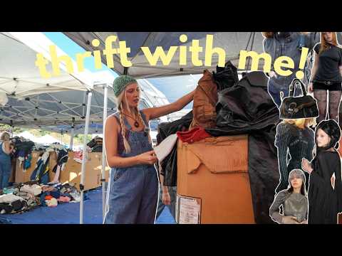 Come thrift with me for a GOTH medieval alt baddie style bundle!! $400 thrift swap with @KendallHoyt