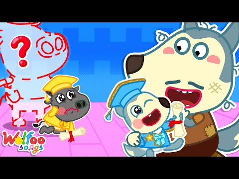 Baby’s First Graduation Without Daddy 🎓😢 Your Dad vs My Dad Song | Wolfoo Song and Nursery Rhymes