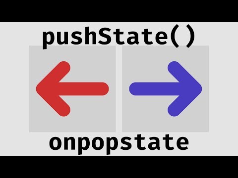 pushState and popstate