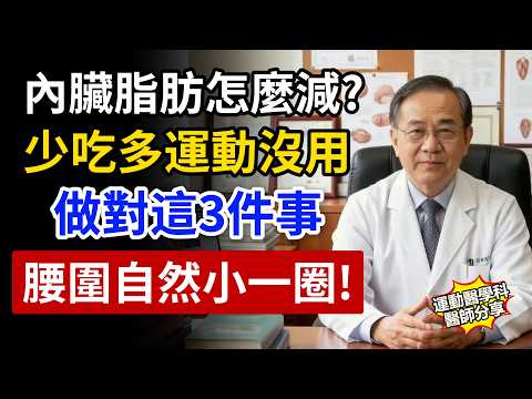 50歲後內臟脂肪怎麼減？醫師提醒：關鍵不是少吃多動！只要這3招，肚子一圈一圈消下去。
