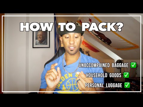 PCS to Germany: What to Bring Overseas - Unaccompanied Baggage, Household Goods, & Personal Luggage