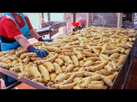 A Special Sight！Mass Production Food Factory Top 5/最特別的景象！台灣食品工廠大集合-麵輪工廠, 水粉製作