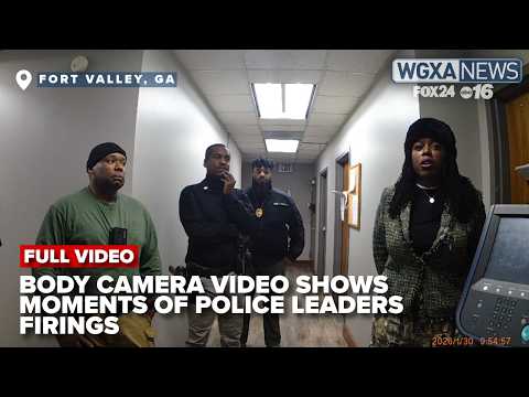 Body camera video shows moment locks cut at Fort Valley Police Dept. amid city leadership firings