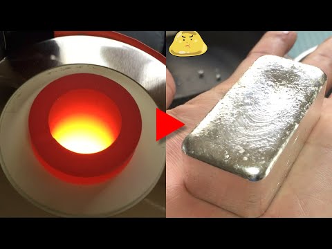A giant silver ingot was produced using an electric melting furnace that can melt 3kg! How much d...