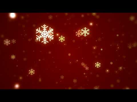 Christmas and New Year snowflakes background | Loop Video Footage