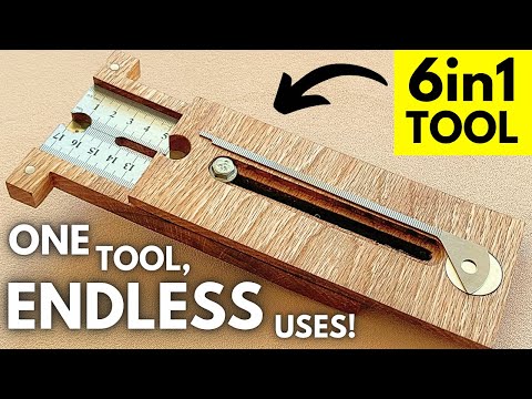 The Best 6-in-1 DIY Tool You’ve Never Seen Before! #woodworking #diytools #metalworking #homemade