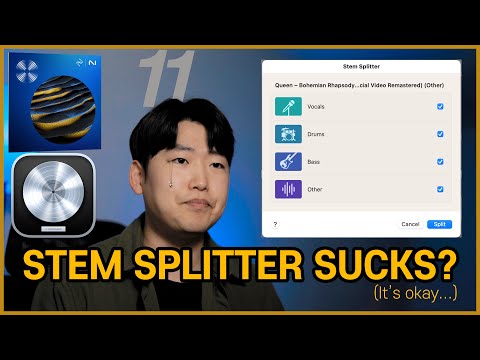 New STEM SPLITTER vs RX11's Music Rebalance, #Logic11