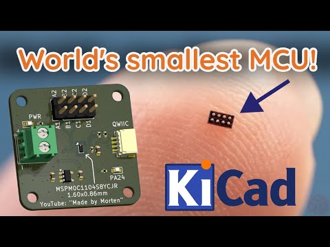 Make your own design and board with the World's smallest 32-bit ARM, the Cortex M0+ MCU MSPM0C1104