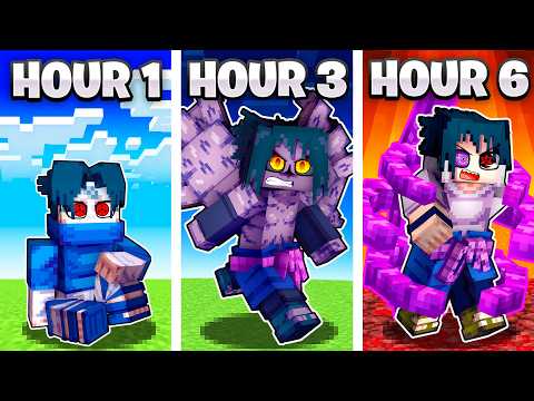 I Evolved as Sasuke Uchiha in Naruto Minecraft