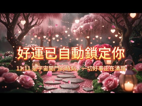 ［100%無廣告音樂 ］🎧 幸運音樂 ｜11:11 開運時刻正式啟動 1000%純粹能量，好運已自動鎖定你！ #吸引力法則#能量修復音樂  #宇宙祝福  #好運磁場 #心靈療癒 #正能量頻率#2025