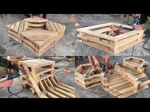 DIY Wood Pallets Ideas - Top Lavish Ideas To Make Functional Pallet Furniture For Your Garden