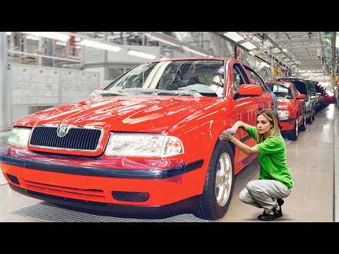 Skoda Octavia I. Factory tour: 1996 RETRO Manufacturing process: Skoda Octavia I.-IV. Assembly line