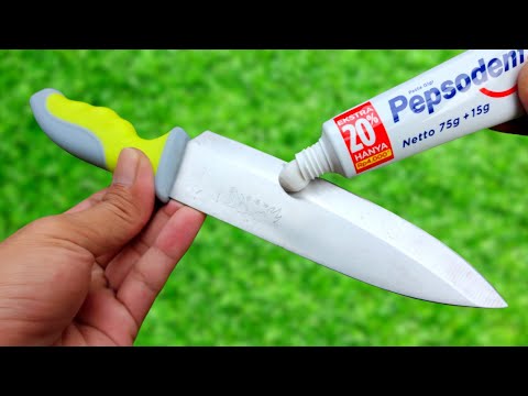 Secret trick for knives to be razor sharp without a whetstone