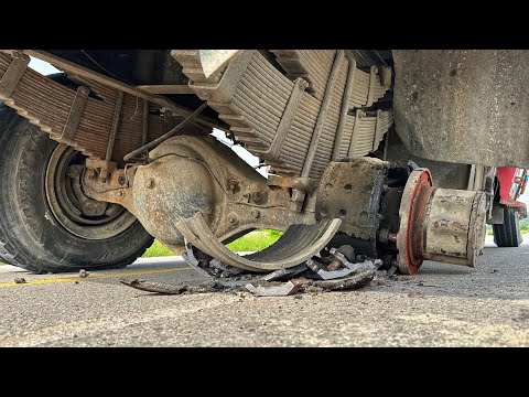 Overloaded Truck! Drum & Bolts Snapped — Quick Roadside Fix