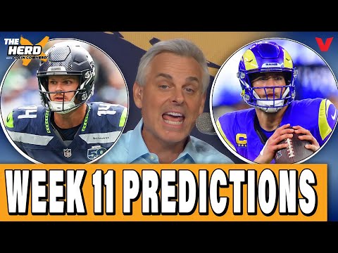 Colin Cowherd’s NFL Week 11 Predictions: Seahawks-Rams, Lions-Eagles | THE HERD Blazin' 5