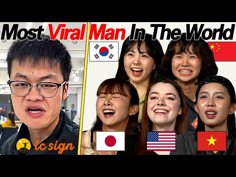Asian Girls React to Tony From Lc Sign! l The Most Viral Man On The Internet!