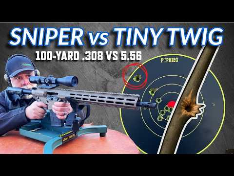 Will a tiny twig RUIN your 100-yard shot? (.308 vs 5.56 Tested)