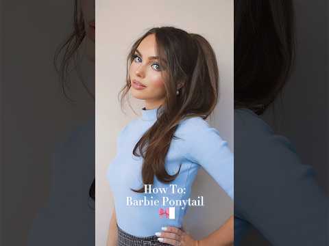 How To: VIRAL Barbie Ponytail Tutorial 👱🏻‍♀️🎀 #hair