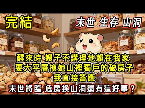 【完結/囤資】醒來時 嫂子不講理地賴在我家  逼我們用大平層去換她山裡獨戶的破房子  我直接答應 末世還有一週 危房換山洞  還有這好事？#末日#末世#小說推文#囤貨#伴睡#一口氣看完