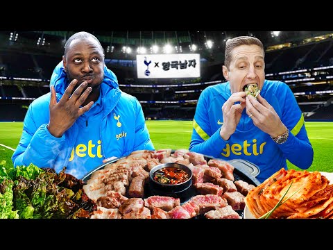 Tottenham Legends try REAL Korean BBQ for the first time!