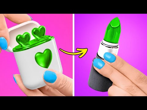 COOLE MÖGLICHKEITEN,MAKEUP ÜBERALL ZU SCHLEICHEN||Wie man Make-up und Essen in die Schule schmuggelt