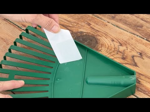 She buys a Dollar Store rake for this BRILLIANT new idea!