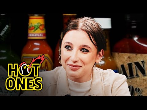Emma Chamberlain Goes for the Glory While Eating Spicy Wings | Hot Ones
