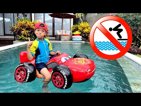 Mark and safety rules in the pool and other rules of behavior for kids