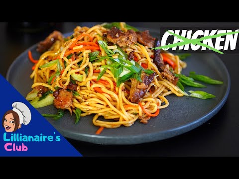Take Out Style Veg Lo Mein | Seitan #lomein #seitanrecipe #chinesefood