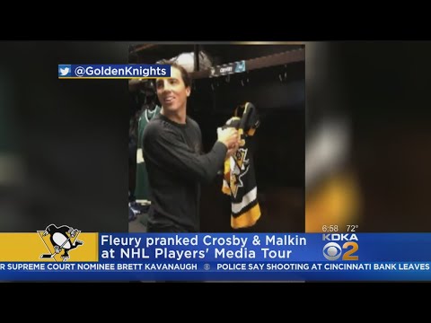 Fleury Pranks Crosby & Malkin, Gets Face Wash For His Troubles