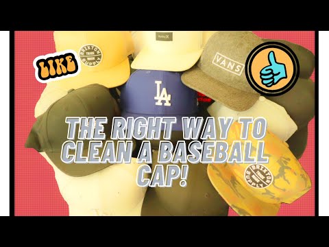 HOW TO CLEAN A BASEBALL CAP! (THE RIGHT WAY!)