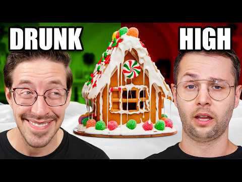 Drunk vs Stoned Gingerbread Houses