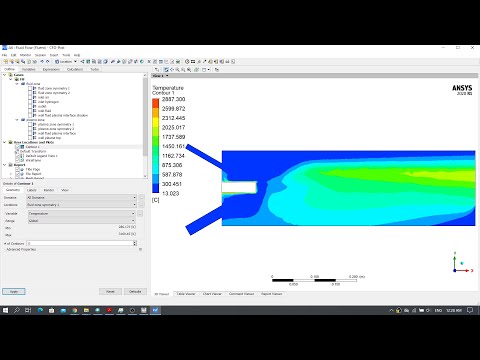 (60fps) Getting started: Hydrogen-air combustion with plasma zone using Ansys Fluent
