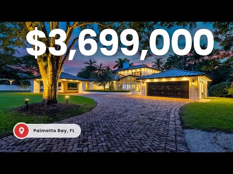 Inside a $3,699,000 Miami Dream Home w/ Tennis Court, Wine Room & largest closet in Palmetto Bay!
